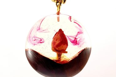 گردنبند دست ساز گل رز